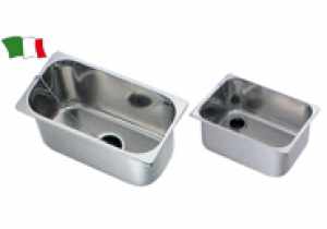 CAN LAVELLO RETTANGOLARE IN ACCIAIO INOX MM.360X260